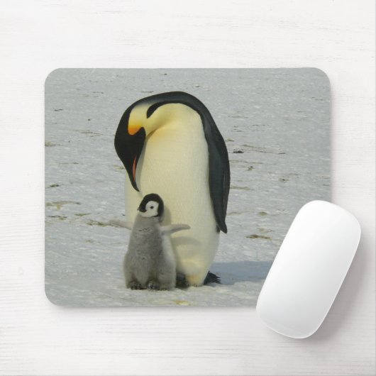 Mutter und Baby Penguin Mousepad (Mit Mouse)