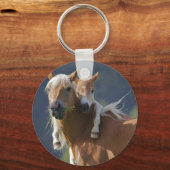 Mutter und Baby Pferd Schlüsselanhänger (Vorderseite)