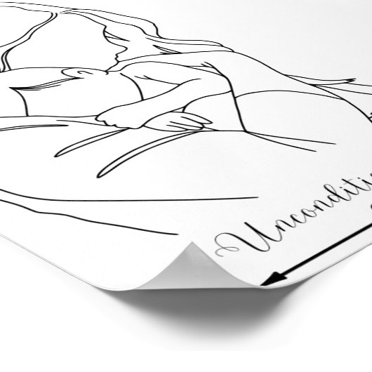 Mutter und Baby Poster (Ecke)