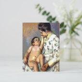 Mutter und Baby Postkarte (Stehend Vorderseite)
