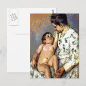 Mutter und Baby Postkarte (Vorne/Hinten)