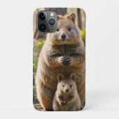 Mutter und Baby Quokka, Case-Mate iPhone Hülle (Rückseite)