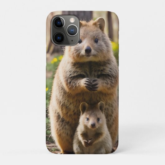 Mutter und Baby Quokka, Case-Mate iPhone Hülle (Rückseite)