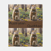 Mutter und Baby Quokka, Fleece Blanket (Vorderseite)