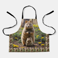 Mutter und Baby Quokka, Kinder vollwertige Schürze