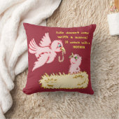 Mutter und Baby Red Bird Kissen (Decke)