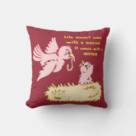 Mutter und Baby Red Bird Kissen