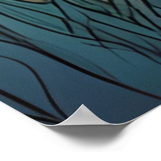 Mutter und Baby Red Fox Poster (Ecke)