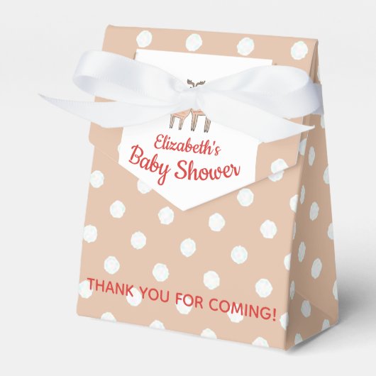 Mutter und Baby-Rentier-Babydusche Geschenkschachtel (Vorderseite)