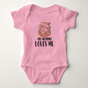 Mutter und Baby Sloths Meine Mami Lieben Me Tropic Strampler