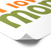 Mutter- und Baby-Slots auf einer Zweig-I-Liebe Poster (Ecke)