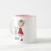 Mutter und Baby Tasse (Vorderseite Links)