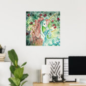 Mutter und Baby Unicorn Poster (Heimbüro)