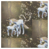 Mutter und Baby Unicorn Stoff (Nahaufnahme)