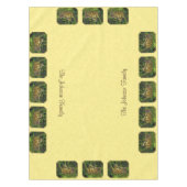 Mutter und Baby Whitetail Deer Yellow Tischdecke (Vorderseite)