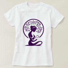 Mutter und Babybaum Lila Silhouette Geburt, Gesche T-Shirt