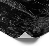 MUTTER- UND BABYELEFANTEN - SCHWARZ UND WEISS POSTER (Ecke)