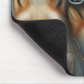Mutter- und Babyfüchse Mousepad (Ecke)