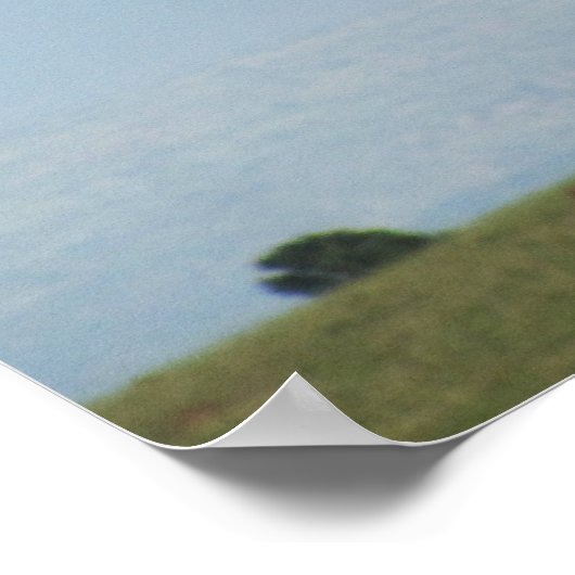 Mütter- und Babygiraffe Poster (Ecke)