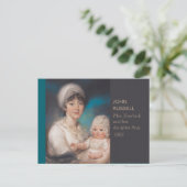 Mutter- und Babyportrait John Russell CC0971 Postkarte (Stehend Vorderseite)