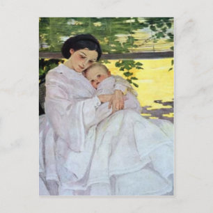 Mutter- und Babytageskarte Postkarte