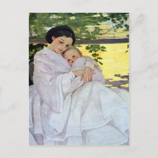 Mutter- und Babytageskarte Postkarte (Vorderseite)