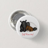 Mutter und Babytapete "Beste Mutter aller Zeiten"  Button (Vorne & Hinten)