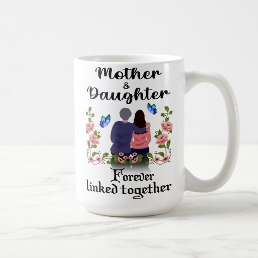 MUTTER UND DAUGHTER FÜR DEN WEITEREN VERKNÜPFT KAFFEETASSE (Rechts)