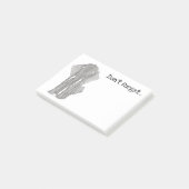 Mutter und Elefant "vergiss nicht" Post-it Klebezettel (angewinkelt)