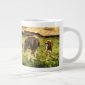 Mutter und Fohlen Jumbo-Tasse (Rechts)