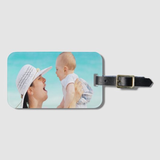 Mutter und Foto Gepäckanhänger (Vorderseite (Horizontal))