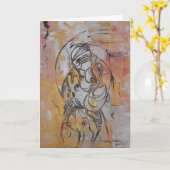 Mutter und I (b) - Gruß-Karte Karte (Gelbe Blume)