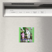 Mutter und ihr Riesenbaby der 40er Jahre Magnet (In Situ (Geschirrspüler))