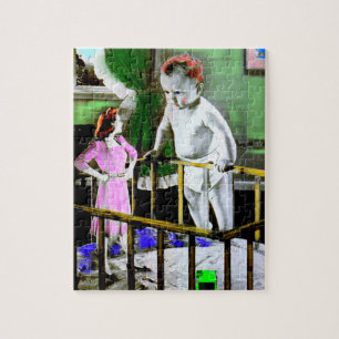 Mutter und ihr Riesenbaby der 40er Jahre Puzzle