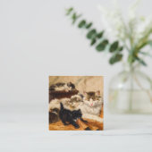 Mutter und ihre Kätzchen Begleitkarte (Stehend Vorderseite)