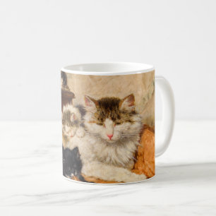 Mutter und ihre Kätzchen Kaffeetasse