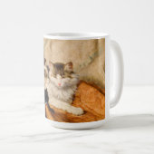 Mutter und ihre Kätzchen Kaffeetasse (VorderseiteRechts)