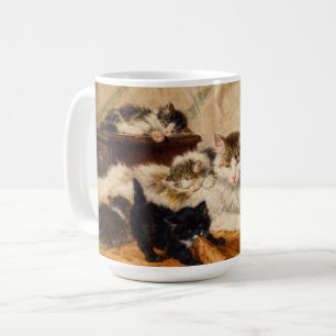 Mutter und ihre Kätzchen Kaffeetasse