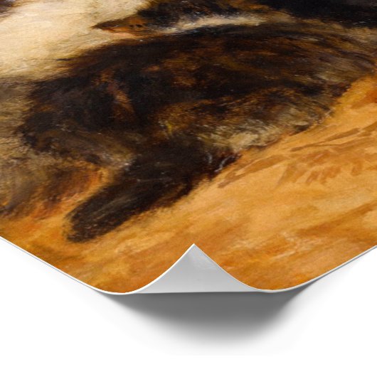 Mutter und ihre Kätzchen Poster (Ecke)