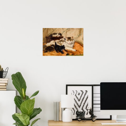 Mutter und ihre Kätzchen Poster (Heimbüro)