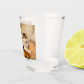Mutter und ihre Kätzchen Schnapsglas (Rechts)