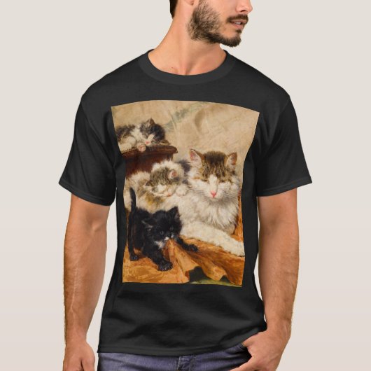 Mutter und ihre Kätzchen T-Shirt (Vorderseite)