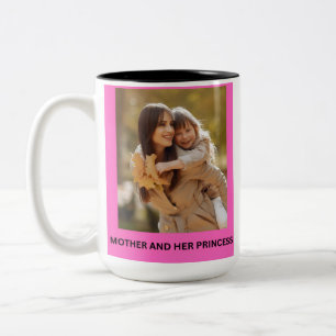 MUTTER UND IHRE PRINZESSIN ZWEIFARBIGE TASSE