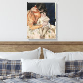 Mutter und Kind, 1890er Leinwanddruck (Insitu (Schlafzimmer))