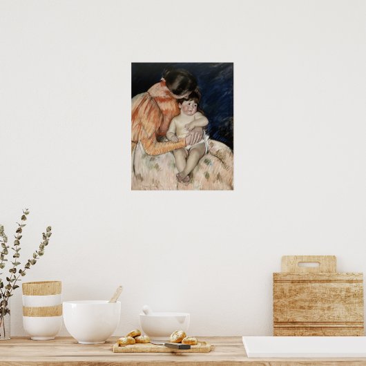 Mutter und Kind, 1890er Poster (Küche)