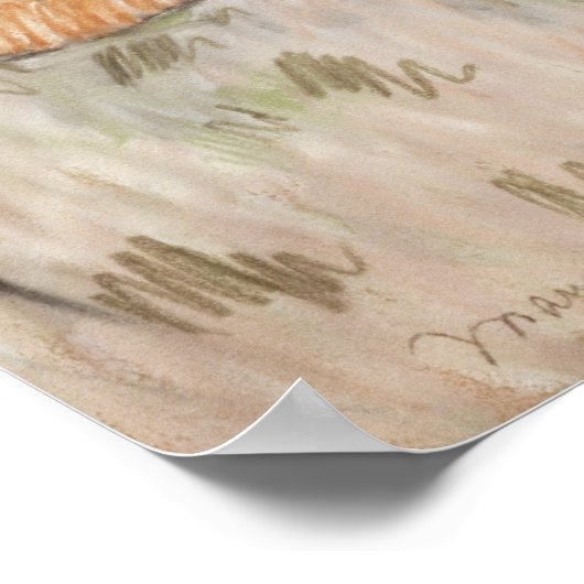 Mutter und Kind, 1890er Poster (Ecke)