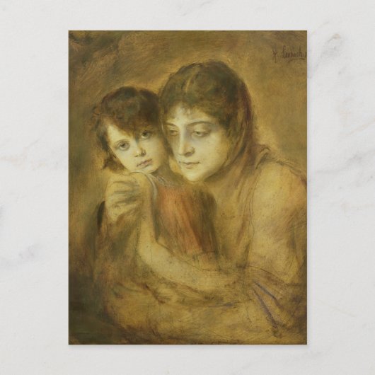 Mutter und Kind, 1893 Postkarte (Vorderseite)