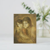 Mutter und Kind, 1893 Postkarte (Stehend Vorderseite)