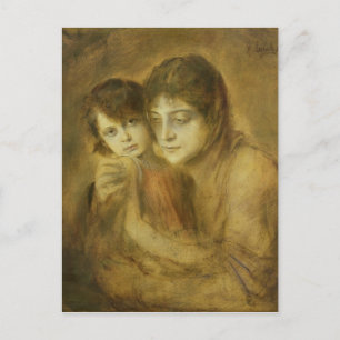 Mutter und Kind, 1893 Postkarte