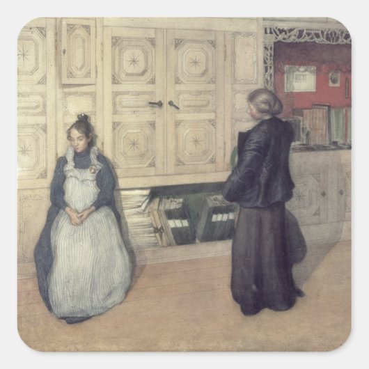 Mutter und Kind, 1903 Quadratischer Aufkleber (Vorderseite)